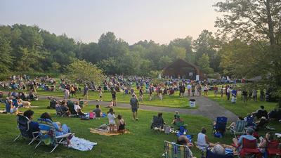 Summer concert showing the turnout at Kimberton Park 